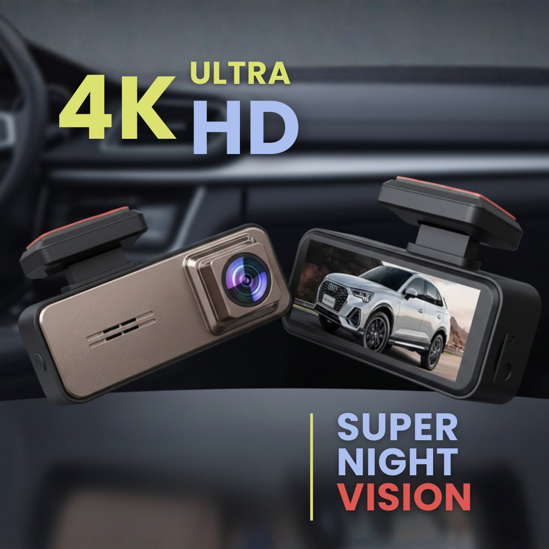 Cámara Inteligente Frontal de Seguridad Vehicular 4k Ultra HD Super Night Vision (1 canal)