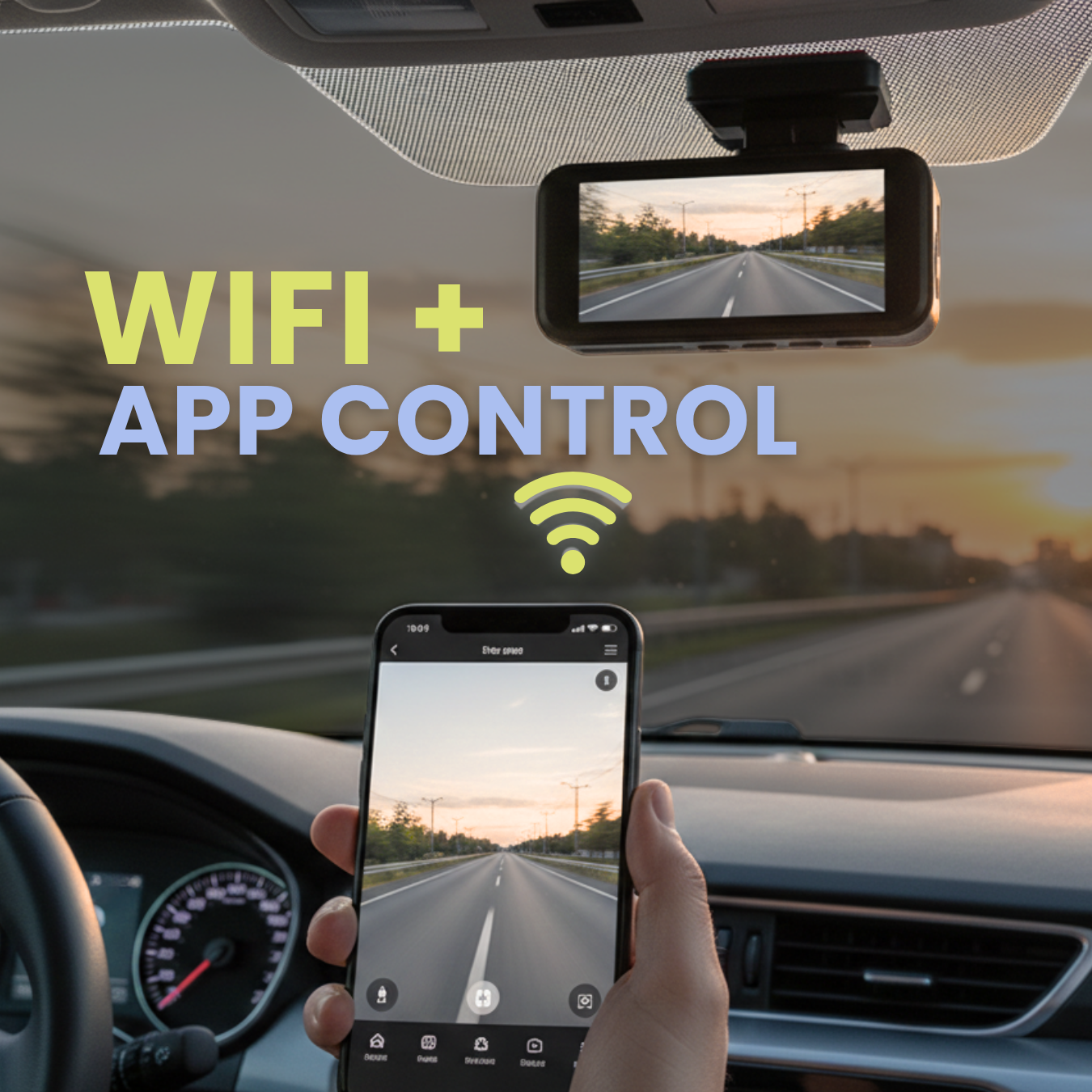 Cámara Inteligente Frontal de Seguridad Vehicular 4k Ultra HD Super Night Vision (1 canal)