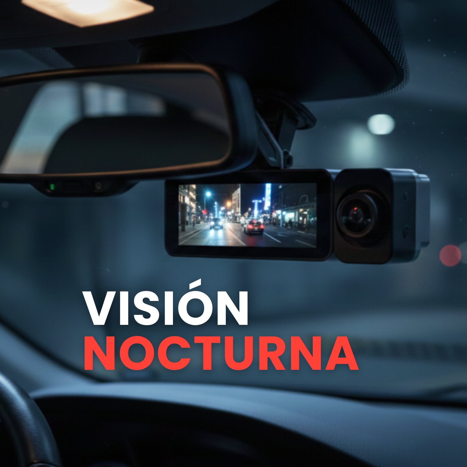 Cámara de Seguridad Vehicular 4k Ultra HD Super Night Vision con Cámara Interior y posterior (3 canales)