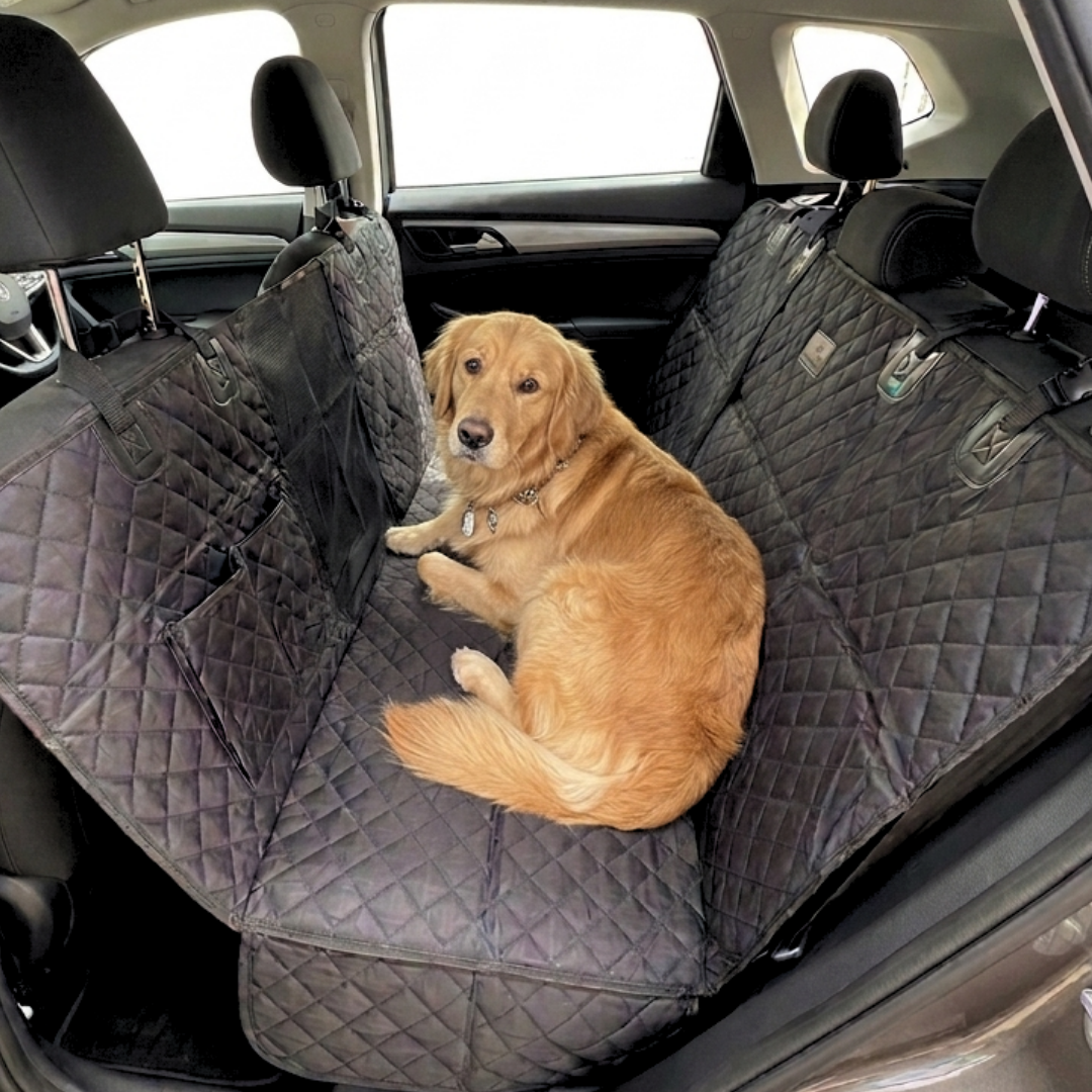 Protector de Asiento Trasero para Mascotas, Impermeable, Antideslizante y Resistente con ancla