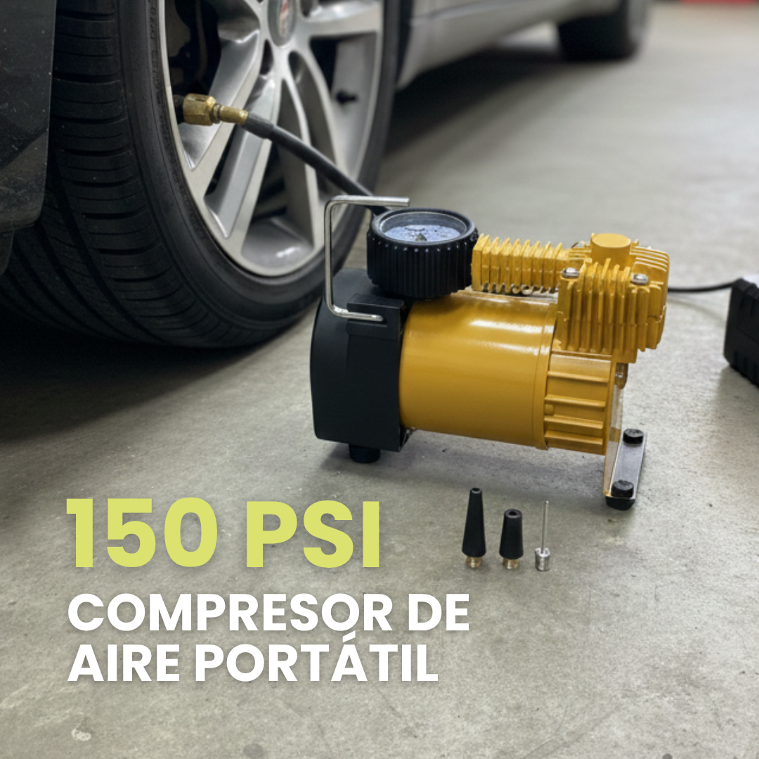 Compresor de Aire Automotriz, Portátil Premium.